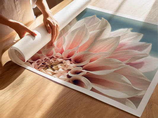 Tätt intill naturens mönster - Rosa Dahlia