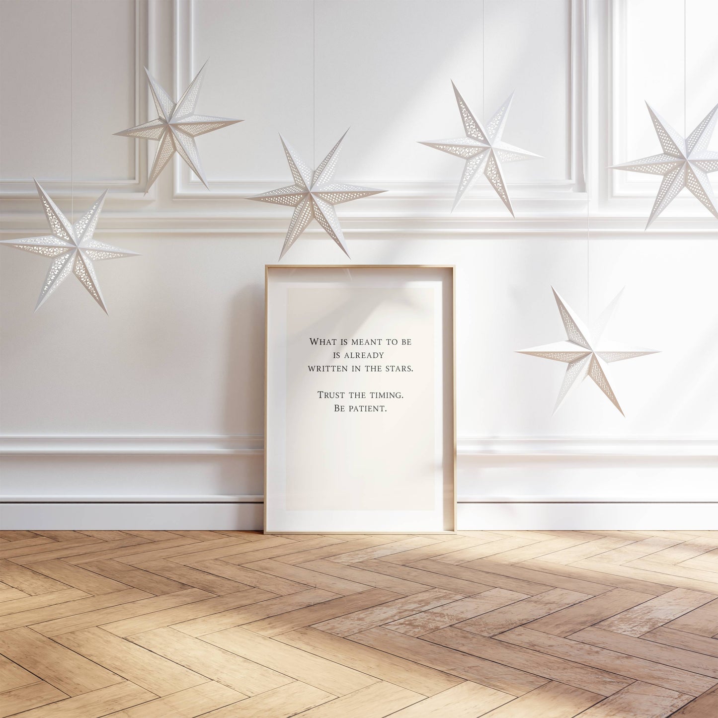 Poster med text "What is ment to be..."