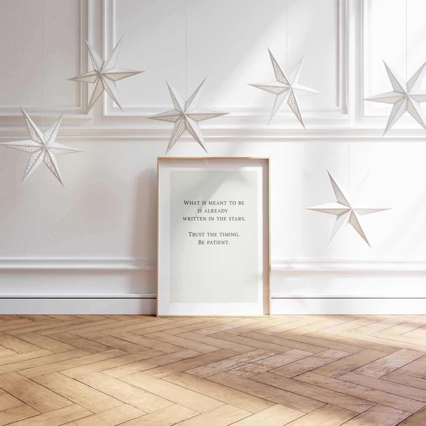 Poster med text "What is ment to be..."
